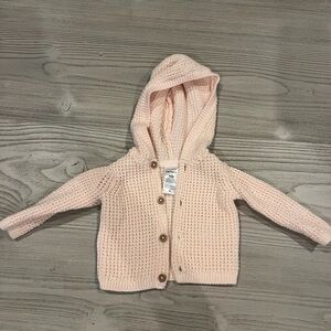 Carter's Pink Knit Hooded Sweater